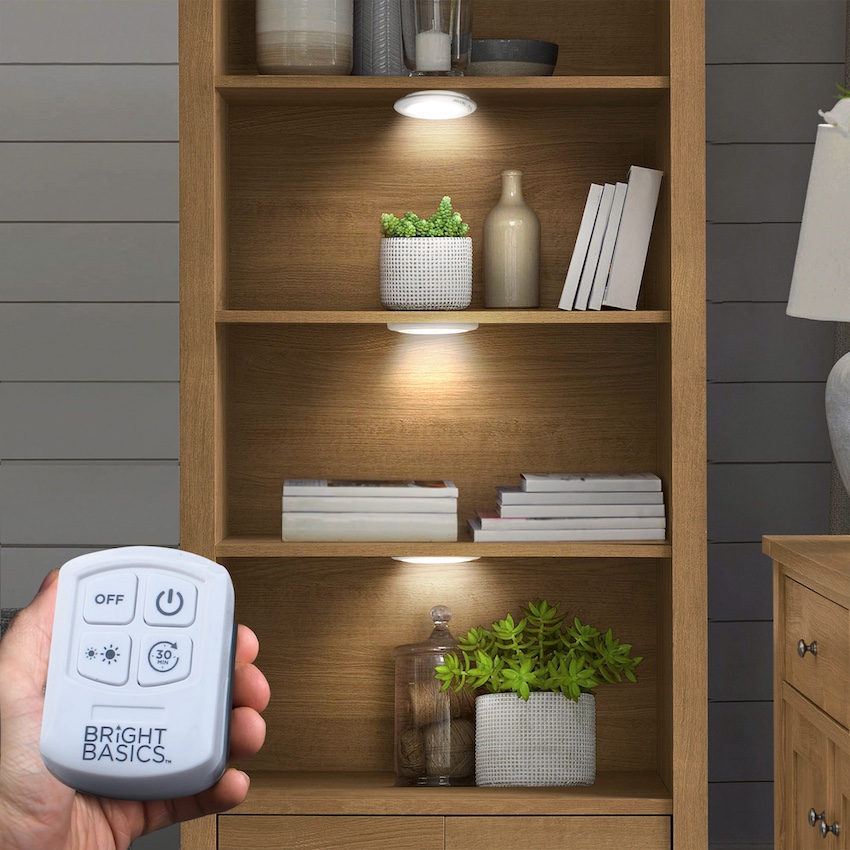 3 Pack Ultra Thin Wireless LED Puck Lights w/ Remote Control Header Image